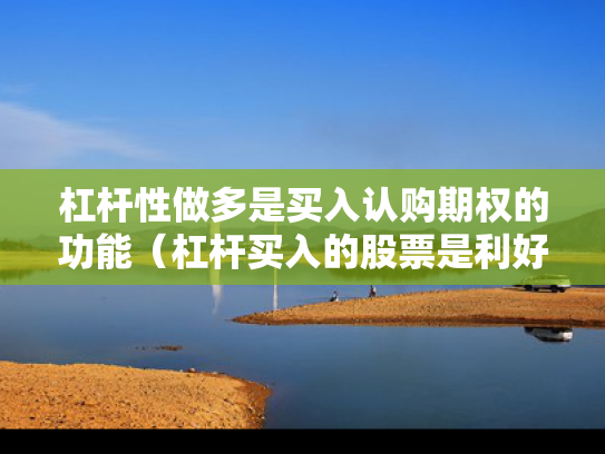 杠杆性做多是买入认购期权的功能（杠杆买入的股票是利好还是利空）