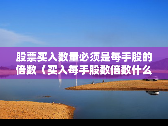 股票买入数量必须是每手股的倍数（买入每手股数倍数什么意思）