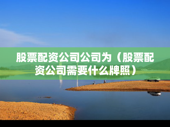 股票配资公司公司为（股票配资公司需要什么牌照）
