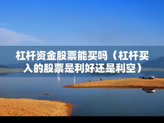 杠杆资金股票能买吗（杠杆买入的股票是利好还是利空）