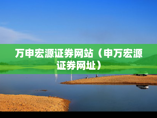 万申宏源证券网站（申万宏源证券网址）