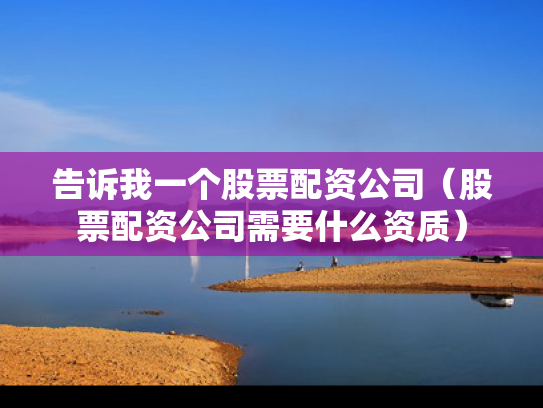 告诉我一个股票配资公司（股票配资公司需要什么资质）