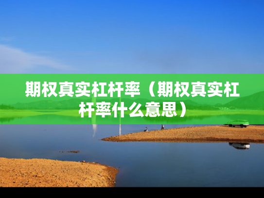 期权真实杠杆率（期权真实杠杆率什么意思）