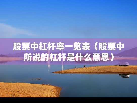 股票中杠杆率一览表（股票中所说的杠杆是什么意思）