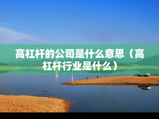 高杠杆的公司是什么意思（高杠杆行业是什么）