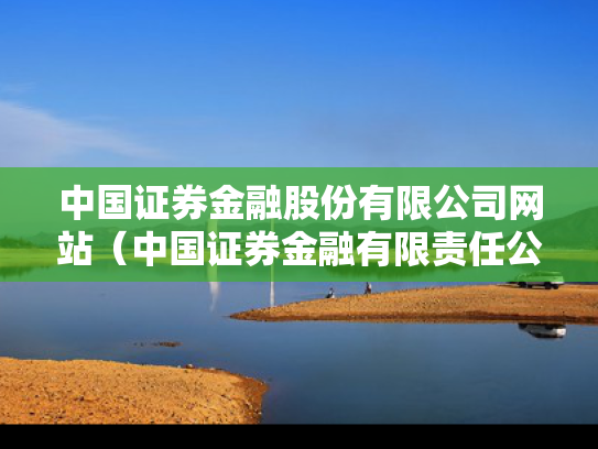 中国证券金融股份有限公司网站（中国证券金融有限责任公司）