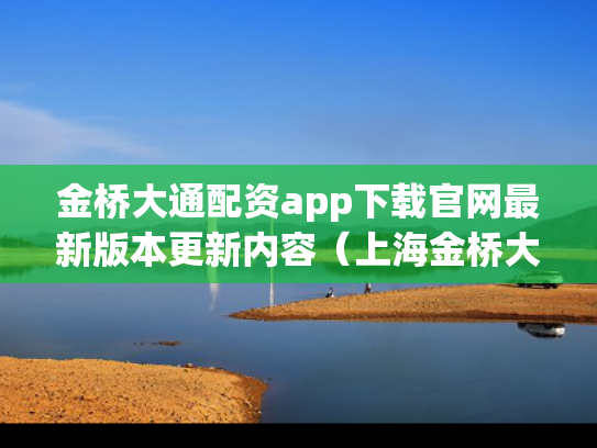 金桥大通配资app下载官网最新版本更新内容（上海金桥大通控股集团）