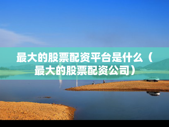 最大的股票配资平台是什么（最大的股票配资公司）