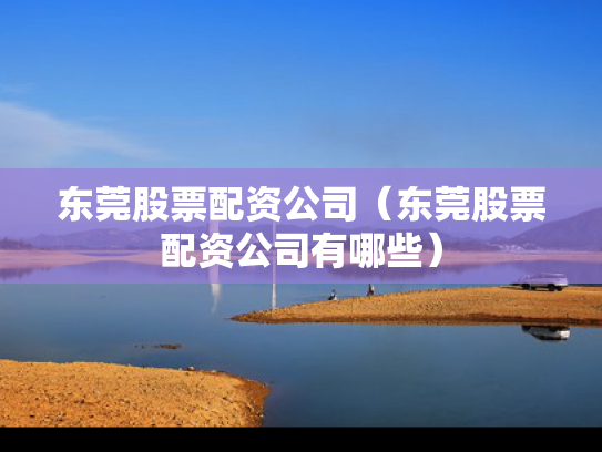 东莞股票配资公司（东莞股票配资公司有哪些）