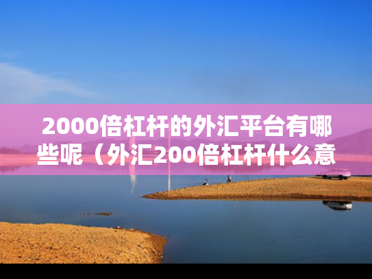 2000倍杠杆的外汇平台有哪些呢（外汇200倍杠杆什么意思）
