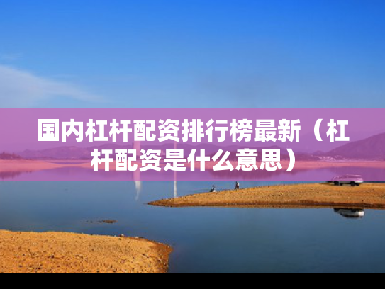 国内杠杆配资排行榜最新（杠杆配资是什么意思）