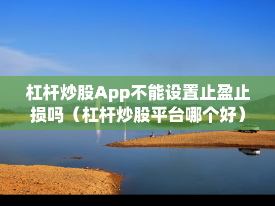 杠杆炒股App不能设置止盈止损吗（杠杆炒股平台哪个好）