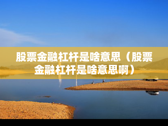 股票金融杠杆是啥意思（股票金融杠杆是啥意思啊）