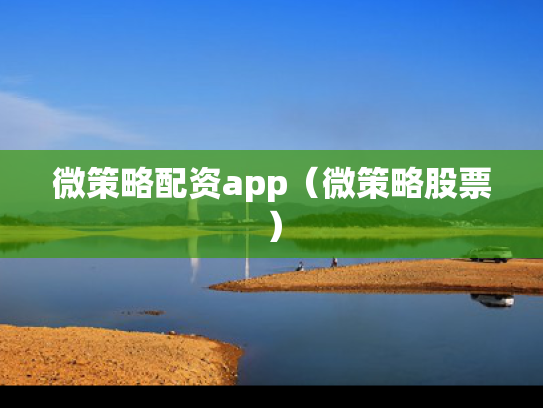 微策略配资app（微策略股票）