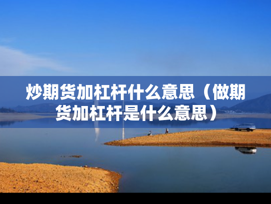 炒期货加杠杆什么意思（做期货加杠杆是什么意思）