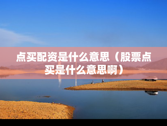 点买配资是什么意思（股票点买是什么意思啊）