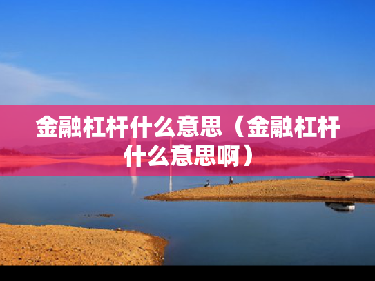金融杠杆什么意思（金融杠杆什么意思啊）