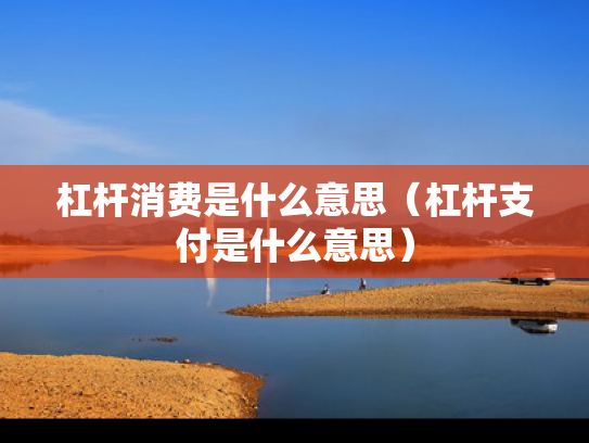 杠杆消费是什么意思（杠杆支付是什么意思）