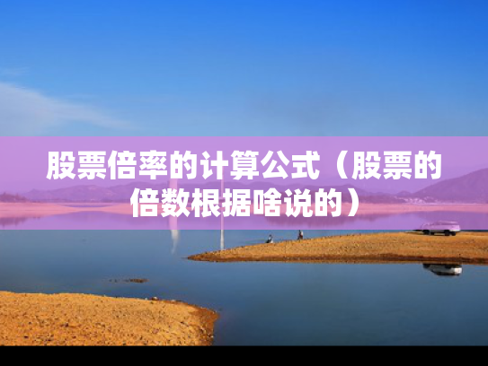股票倍率的计算公式（股票的倍数根据啥说的）