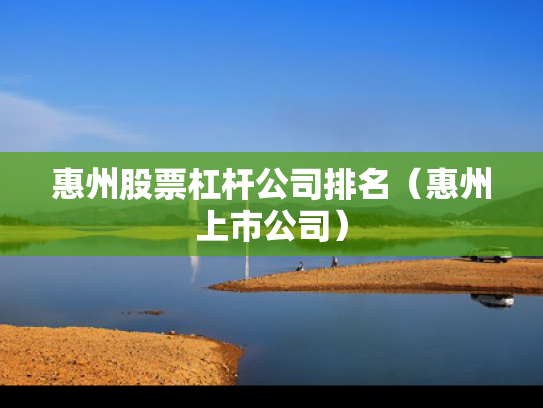 惠州股票杠杆公司排名（惠州上市公司）