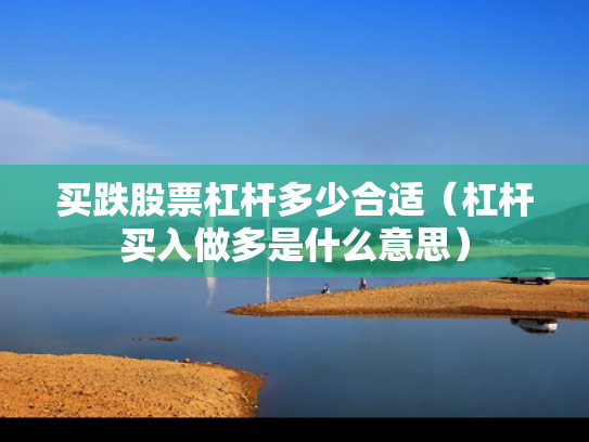 买跌股票杠杆多少合适（杠杆买入做多是什么意思）