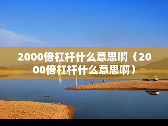2000倍杠杆什么意思啊（2000倍杠杆什么意思啊）
