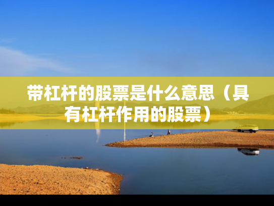 带杠杆的股票是什么意思（具有杠杆作用的股票）