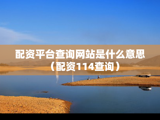 配资平台查询网站是什么意思（配资114查询）