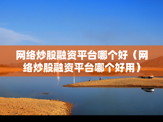 网络炒股融资平台哪个好（网络炒股融资平台哪个好用）