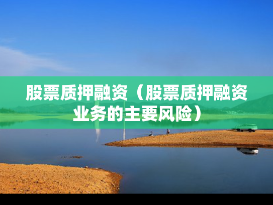 股票质押融资（股票质押融资业务的主要风险）
