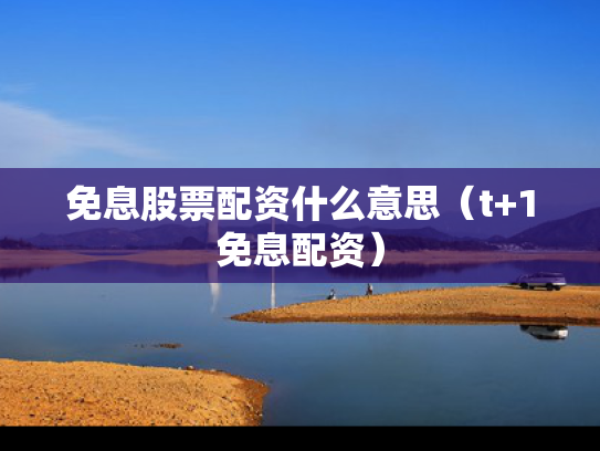 免息股票配资什么意思（t+1免息配资）