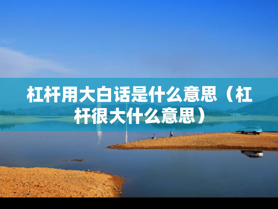 杠杆用大白话是什么意思（杠杆很大什么意思）