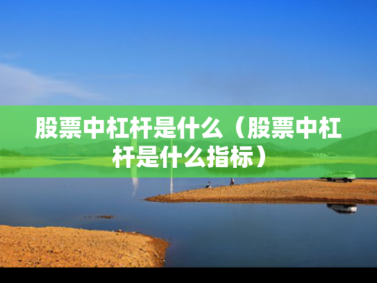 股票中杠杆是什么（股票中杠杆是什么指标）