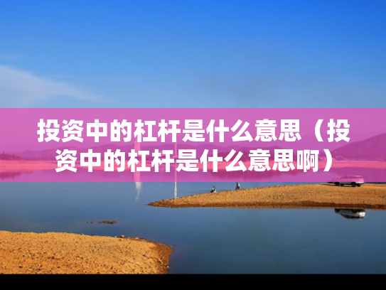 投资中的杠杆是什么意思（投资中的杠杆是什么意思啊）