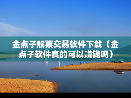 金点子股票交易软件下载（金点子软件真的可以赚钱吗）